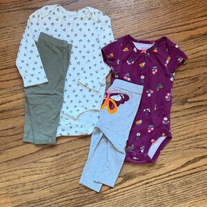 Carter's Floral Baby Onesie matching outfits